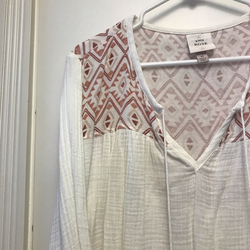 Boho peasant shirt